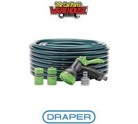 Draper 56447 Garden Hose and Spray Gun Kit 12mm Bore 30m