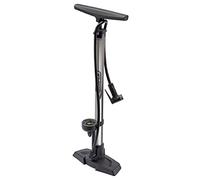 Draper 57428 Dual Connector Bicycle Track Pump, Unisex, Black, One Size