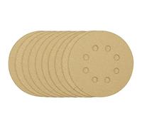 Draper 58111 Gold Sanding Discs with Hook & Loop, 125mm, 120 Grit (Pack of 10)