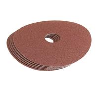 Draper 58617 Aluminium Oxide Sanding Disc, 60 Grit, Blue, 115mm, Pack of 5