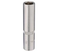 Draper 58728 Elora Deep Socket, 1/4" Sq. Dr., 8mm