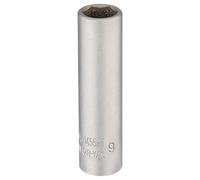 Draper 58729 Elora Deep Socket, 1/4" Sq. Dr., 9mm