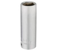 Draper 58732 Elora Deep Socket, 1/4" Sq. Dr., 12mm