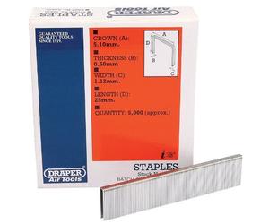 Draper 59839 25mm Staples (5000)