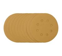 Draper 59856 Gold Sanding Discs with Hook & Loop, 125mm, 400 Grit (Pack of 10)