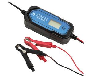 Draper 5A 6V/12V Smart Battery Charger With Lcd Display Automatic Battery Maintainer