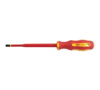 Draper 6.5Mm X 150Mm Ergo Plus Slimline Plain Slot Vde Screwdriver - 02162