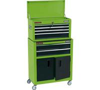 Draper 19566 Combined Roller Cabinet And Tool Chest 6 Drawer 24in Green each