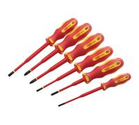 Draper 6 Piece Ergo Plus Vde Approved Fully Insulated Scredrivers - 02167