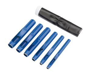 Draper 6 Piece Leather, Plastic, Wood Hollow Hand Punch Set 5mm To 13mm, 25993