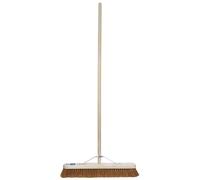 Draper 600Mm Soft Coco Platform Broom With Wooden Handle - 01088