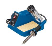 Draper 230v Soldering Station | 40 W Multipurpose Soldering-iron Stand | Overheat Protection | Tip Sponge | Heat Output Dial | 61478