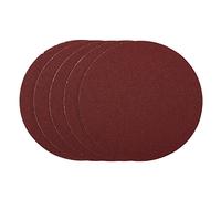 Draper 63026 Sanding Discs, 200mm, 80 Grit, PSA (Pack of 5), Red,One Size