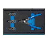 Draper 63196 Interchangeable Circlip Plier Set In 1/4 Drawer Eva Insert Tray (5 Piece) per set