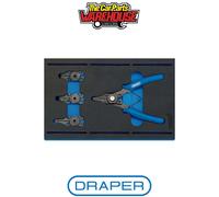Draper 63196 Interchangeable Circlip Plier Set In 1/4 Drawer Eva Insert Tray (5 Piece) per set