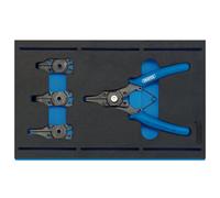 Draper 63196 Interchangeable Circlip Plier Set In 1/4 Drawer Eva Insert Tray (5 Piece) per set