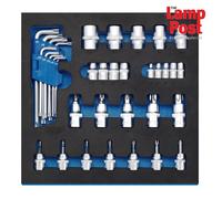 Draper 63512 TX-STAR Screwdriver Insert Bits & Keys in 1/2 Drawer EVA Insert