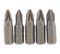 Draper 64015 No.2 1/4" Hex PZ Type Insert Bit 25mm Long (5 Piece)