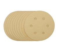 Draper Gold Sanding Discs with Hook & Loop, 150mm, 120 Grit (Pack of 10)
