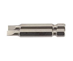 Draper 64089 4.5mm 1/4" Hex Plain Slot Insert Bit 50mm Long (2 Piece)