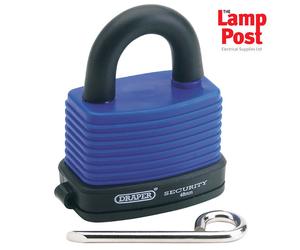Draper 64175 48mm Weatherproof Outdoor Shed Garage 4 Number Combination Padlock
