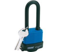 Draper 64177 45 mm Weatherproof Laminated Steel Padlock with Extra-Long Shackle
