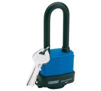 Draper 64177 Laminated Steel Padlock with Extra Long Shackle, 45mm