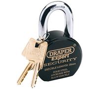 Draper 64206 Expert Heavy Duty Stainless Steel Padlock and 2 Keys 63 mm