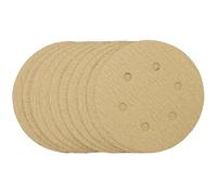 Draper 64240 Gold Sanding Discs With Hook & Loop 150Mm 180 Grit (Pack Of 10) each 10