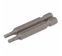 Draper Hex Screwdriver Bit Hex 3mm 50mm Pack of 2
