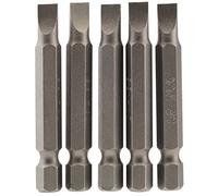 Draper Slotted Screwdriver Bit 5.5mm 50mm Pack of 5