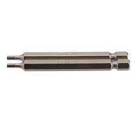 Draper 64319 2.5mm 1/4" Hex Hexagonal Insert Bit 75mm Long (2 Piece)
