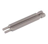 Draper Hex Screwdriver Bit Hex 3mm 75mm Pack of 2