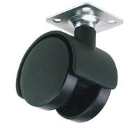 Draper Twin Nylon Wheeled Castor 40mm