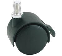 Draper Twin Nylon Wheeled Castor and Brake 40mm
