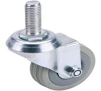 Draper 65470 50mm Dia. Swivel Bolt Fixing Rubber Castor-S.W.L 50Kg 50 mm , Blue