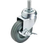 Draper 65476 75 mm-Diameter Rubber Castor Bolt Fixing