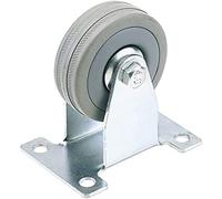 Draper 65477 70 kg 75 mm Diameter S.W.L Fixed Plate Fixing Rubber Castor