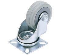 Draper 65478 100 mm-Diameter Rubber Castor Plate Fixing
