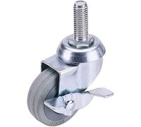 Draper Swivel Bolt Fixing Rubber Castor With Brake 100Mm Diameter S.w.l. 80Kg 65481