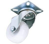 Draper 65492 Swivel Plate Fixing Nylon Wheel 50Mm Diameter S.w.l. 50Kg each