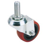 Draper 65515 75mm Dia. Swivel Bolt Fixing Polyurethane Wheel - S.w...