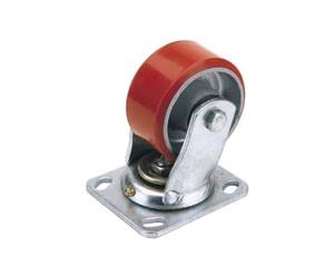 Draper 65529 160 mm-Diameter Polyurethane Castor Swivel Plate Fixing