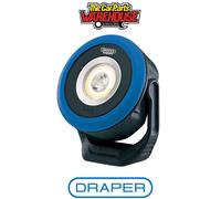 Draper Expert 65688 Cob/Smd Led Wireless/Usb Rechargeable Mini Flood Light 7W 670 Lumens Usb-C Cable Supplied each 1