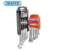 Draper 66093 Hi-Torq® Metric Combination Spanner Set Orange (11 Piece) per set