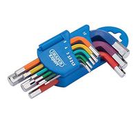 Metric Coloured Short Arm Hex. Key Set (9 Piece)