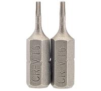 Draper 66338 t6 1/4" hex. tx-Star Insert bit 25mm Long x 2