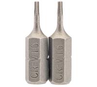 Draper 66338 Tx-Star® Insert Bit 1/4in Hex 25Mm Long T6 (Pack Of 2) per pack