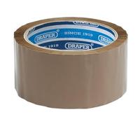 Draper 66m x 50mm Packing Tape Roll | Parcel Tape | Box Sellotape | Packaging Tape Strong | 63388