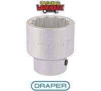 Draper 67468 Elora Bi-Hexagon Socket, 1" Sq. Dr., 50mm